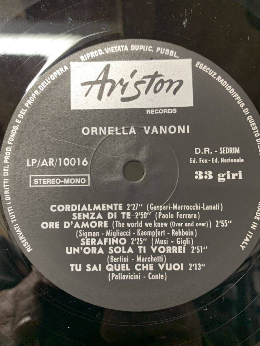 Ornella Vanoni Ornella Vanoni Italy 1967 Ariston AR 10016 pop vocal オリジナルLP_画像4
