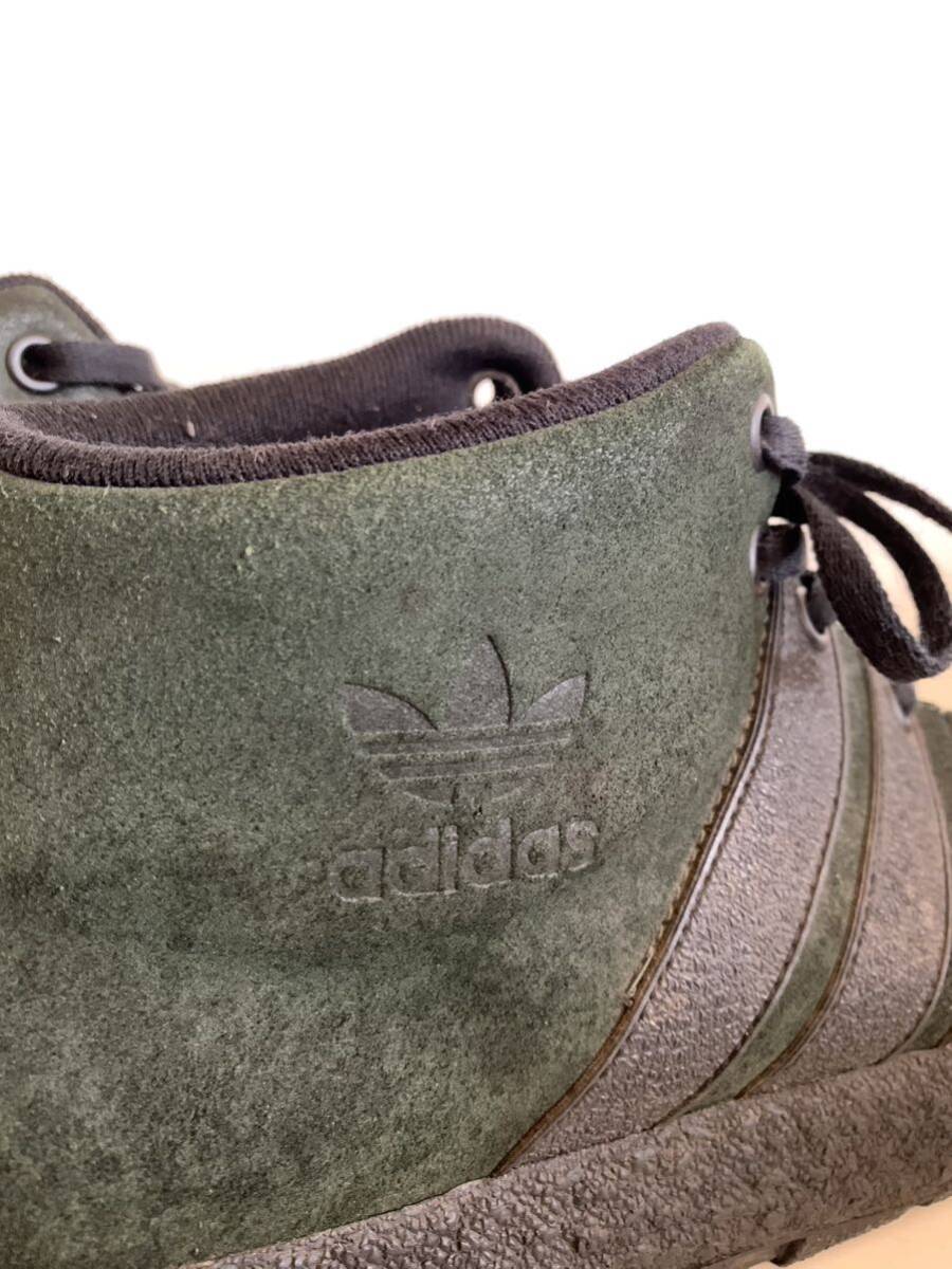 vintage adidas 28㎝ Indonesia グリーン　カーキー　色系　アディダス　ハイカット オールドスタイル_画像7