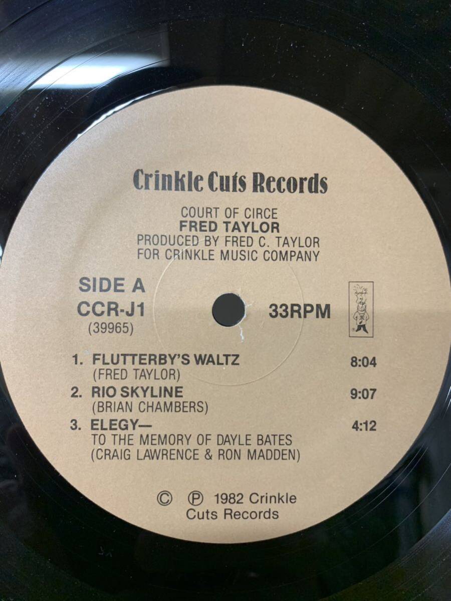 稀少 COURT OF CIRCE FRED TAYLOR Crinkle-Cuts Records CCR-J1 (39965) US マイナーレーベル jazz 和ジャズ_画像3