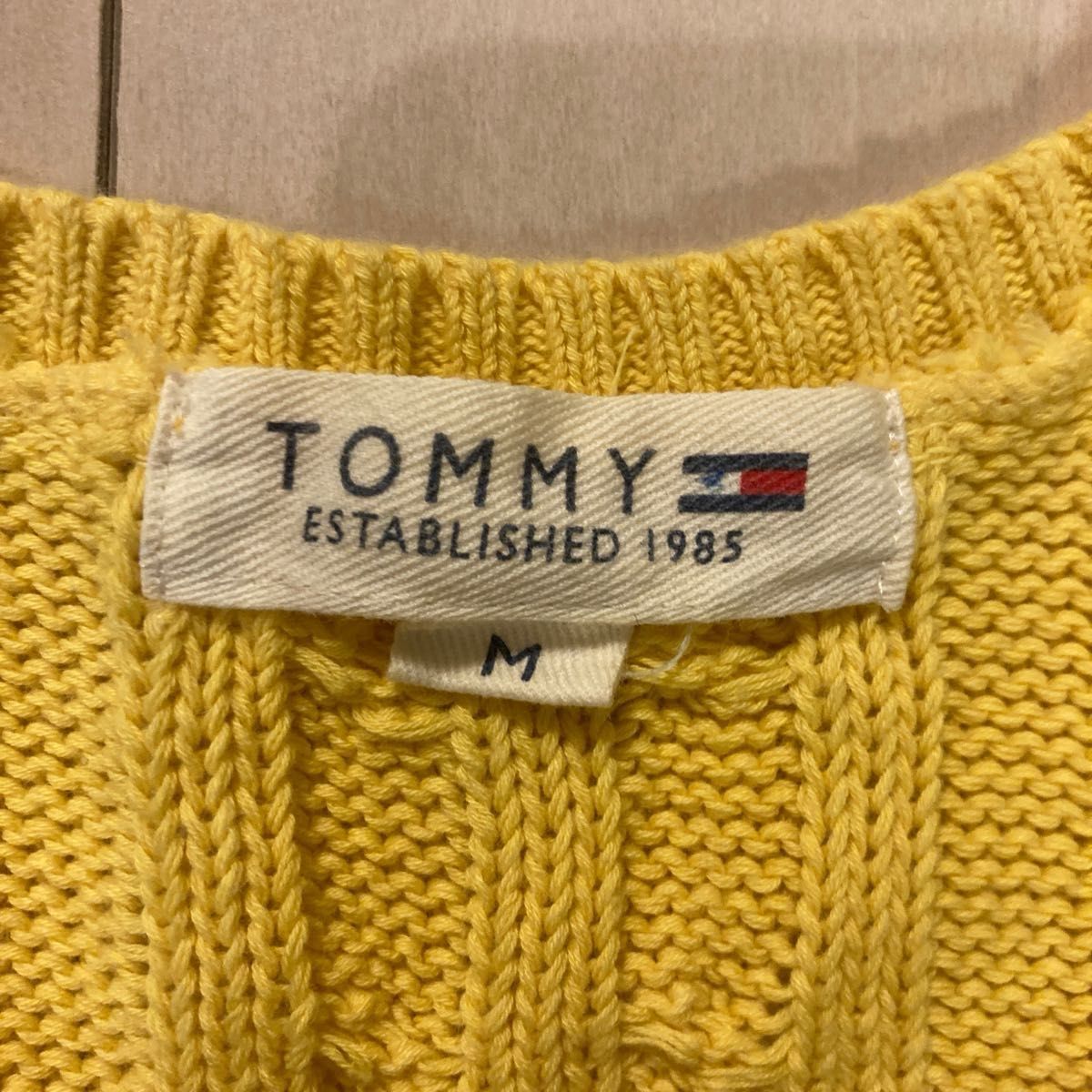 TOMMY HILFIGER トミーヒルフィガー　メンズ　ニットベスト　Mサイズ