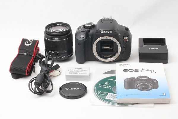 ◆超極上美品◆キヤノン Canon EOS Kiss X5 EF-S18-55 IS II レンズキット 僅か4878ショット 付属品満載◇44491_後悔のないよう、お早めにご決断ください！