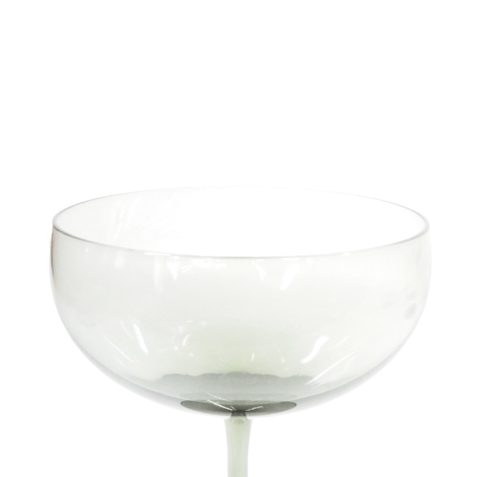 美しい意匠！昭和期ビンテージ ガラス製 シャンパングラス ６客セット メーカー不詳 シャーベットグラス SHI605_画像4