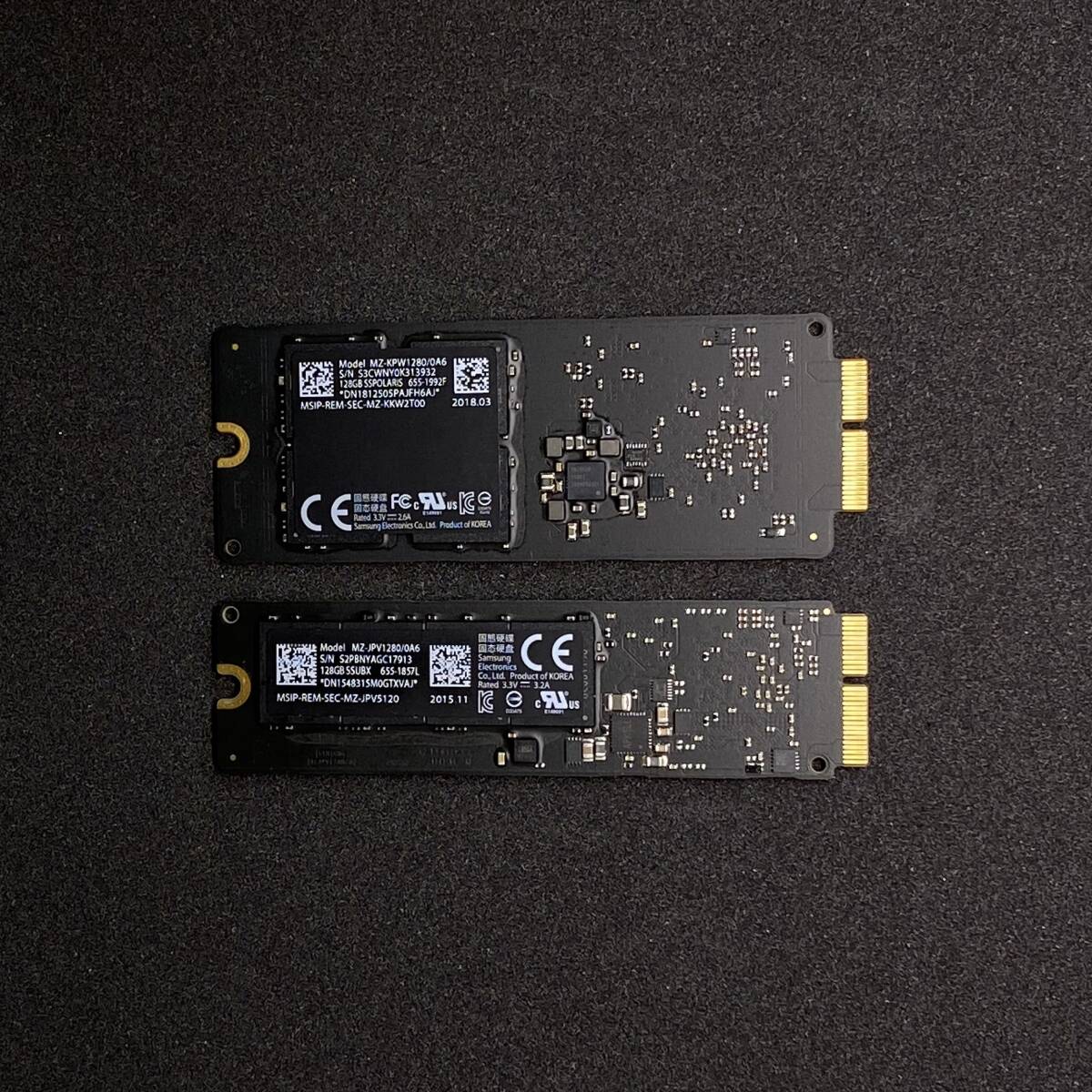 1[. bargain 2 pieces set ] operation verification settled Apple original SSD 128GB SAMSUNG