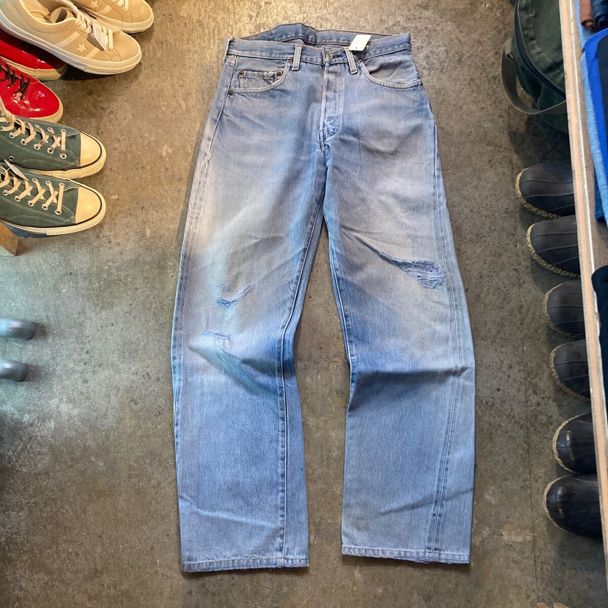 ビンテージ ヴィンテージ リーバイス LEVI'S デニム ジーンズ ジーパン 赤ミミ レッドライン USA製 80s 80年代 後染 赤耳 の画像1