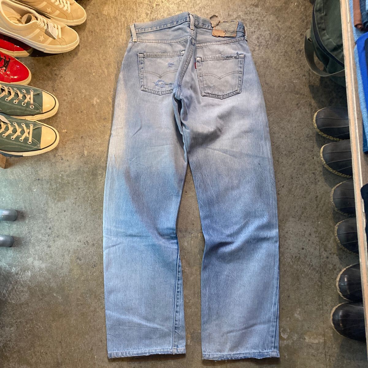 ビンテージ ヴィンテージ リーバイス LEVI'S デニム ジーンズ ジーパン 赤ミミ レッドライン USA製 80s 80年代 後染 赤耳 の画像2