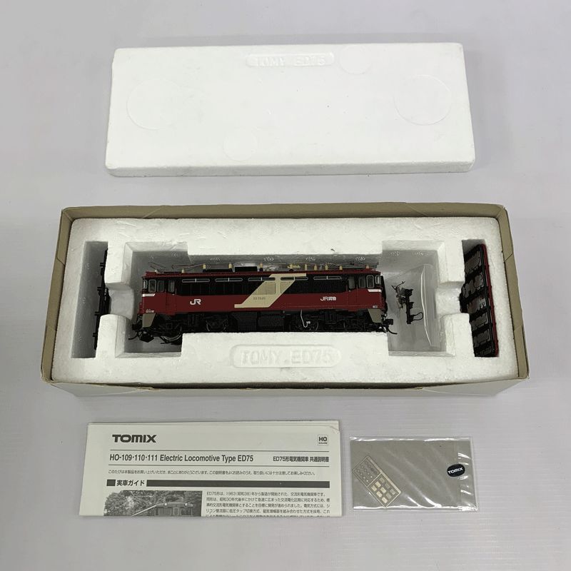 { Junk }TOMIX HO-111 HO gauge ED75 форма электрический локомотив (JR груз экзамен цвет ){ фигурка * гора замок магазин }O4079