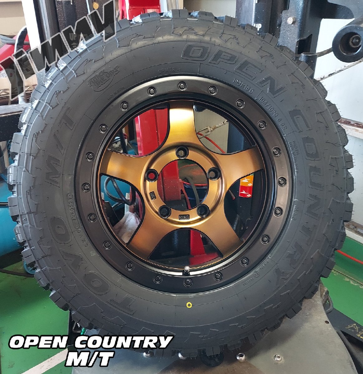 JB64 JB23 ジムニー専用 トーヨー オープンカントリー MT-R 195R16 タイヤホイールセット 16インチ TOYO_画像10