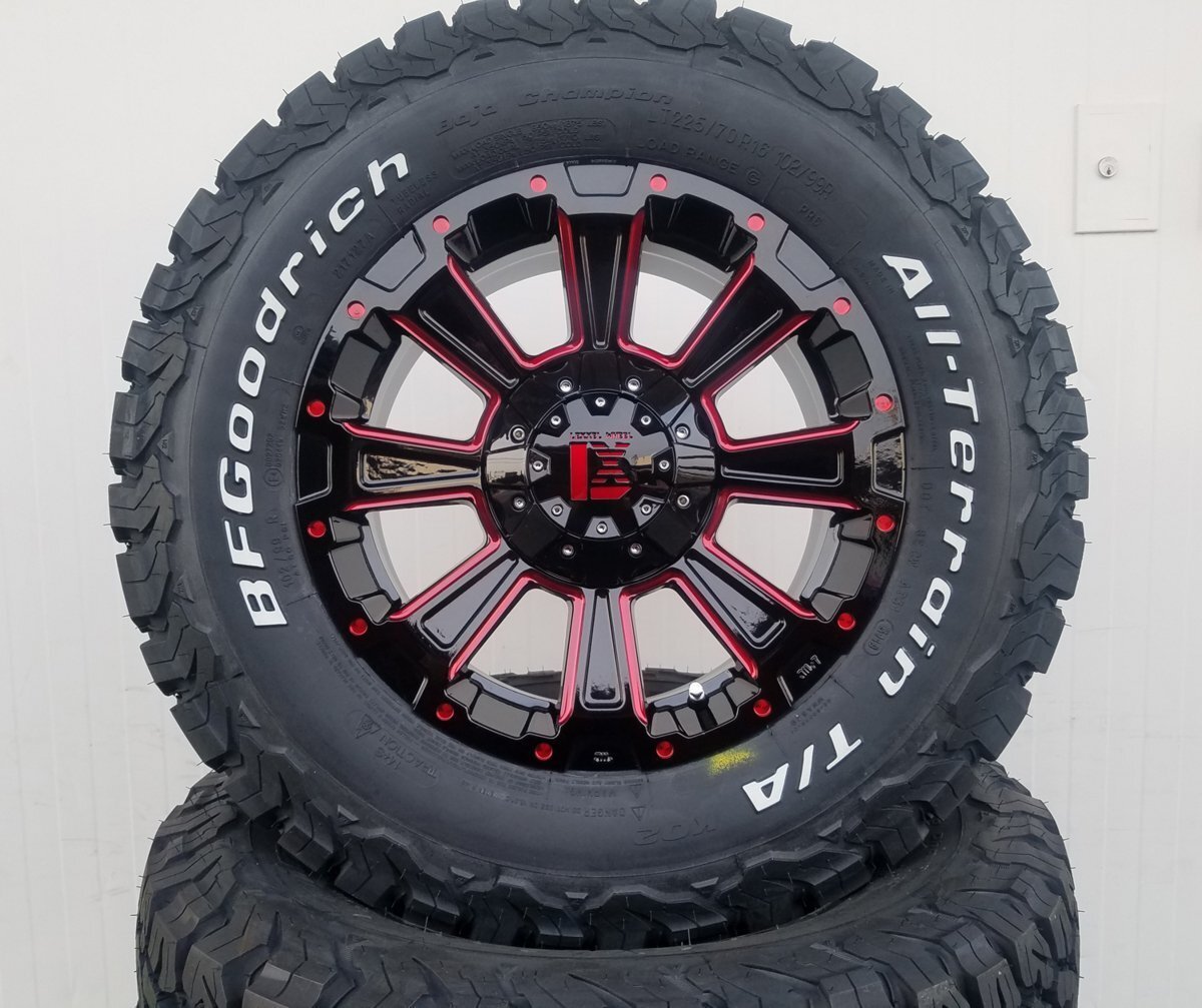 デリカ D5 エクストレイル RAV4 人気 タイヤホイール BF グッドリッチ KO2 ホワイトレター 215/70R16 225/70R16 16インチ DeathRock_画像4