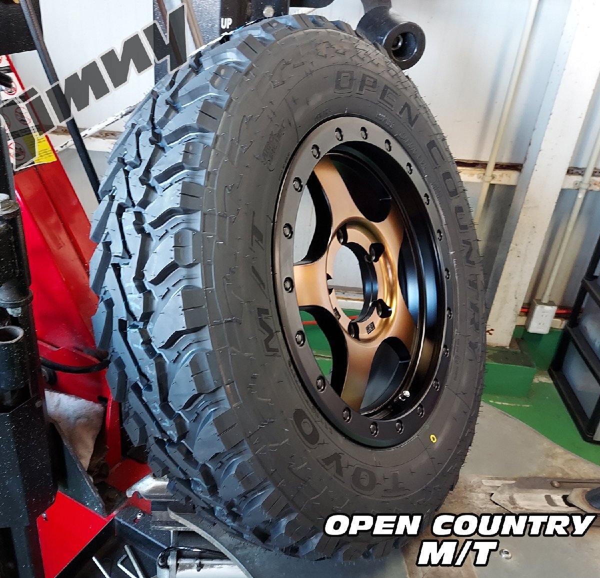 JB64 JB23 ジムニー専用 トーヨー オープンカントリー MT-R 195R16 タイヤホイールセット 16インチ TOYO_画像1