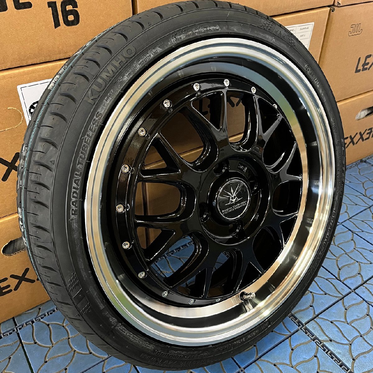 ダイハツ CANBUS キャンバス 軽自動車 軽用 BD00 16インチ クムホ HS51 タイヤホイールセット 4本セット 165/40R16 165/45R16 165/50R16_画像2