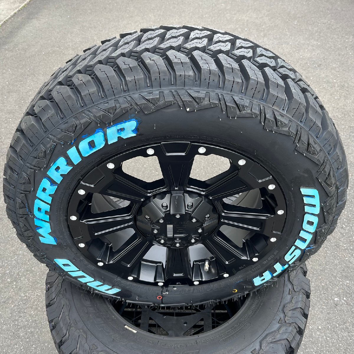 CHR CX-5 16インチ モンスタ マッドウォーリアー 215/70R16 235/70R16 タイヤホイール ホワイトレター DeathRock サマータイヤ 1台分_画像2