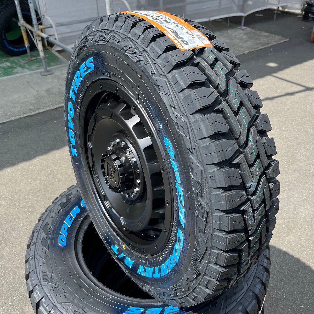 ジムニー シエラ JB74 新品4本タイヤホール トーヨータイヤ オープンカントリーRT 185/85R16 16インチ SwaGGer スワッガー ホワイトレター_画像6