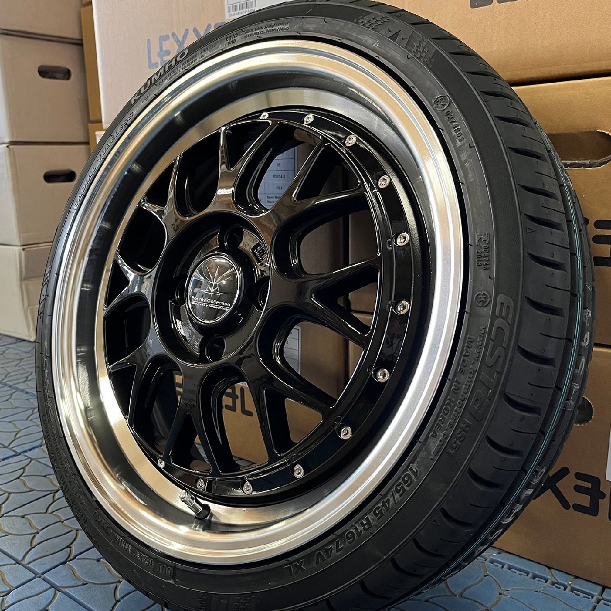 ダイハツ CANBUS キャンバス 軽自動車 軽用 BD00 16インチ クムホ HS51 タイヤホイールセット 4本セット 165/40R16 165/45R16 165/50R16_画像6