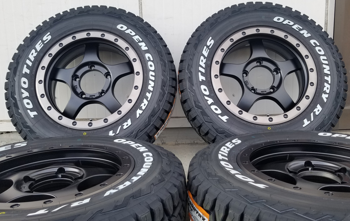 BDX05 JB64 JB23 ジムニー専用 トーヨー オープンカントリー R/T 185/85R16 タイヤホイールセット 16インチ ホワイトレター_画像1