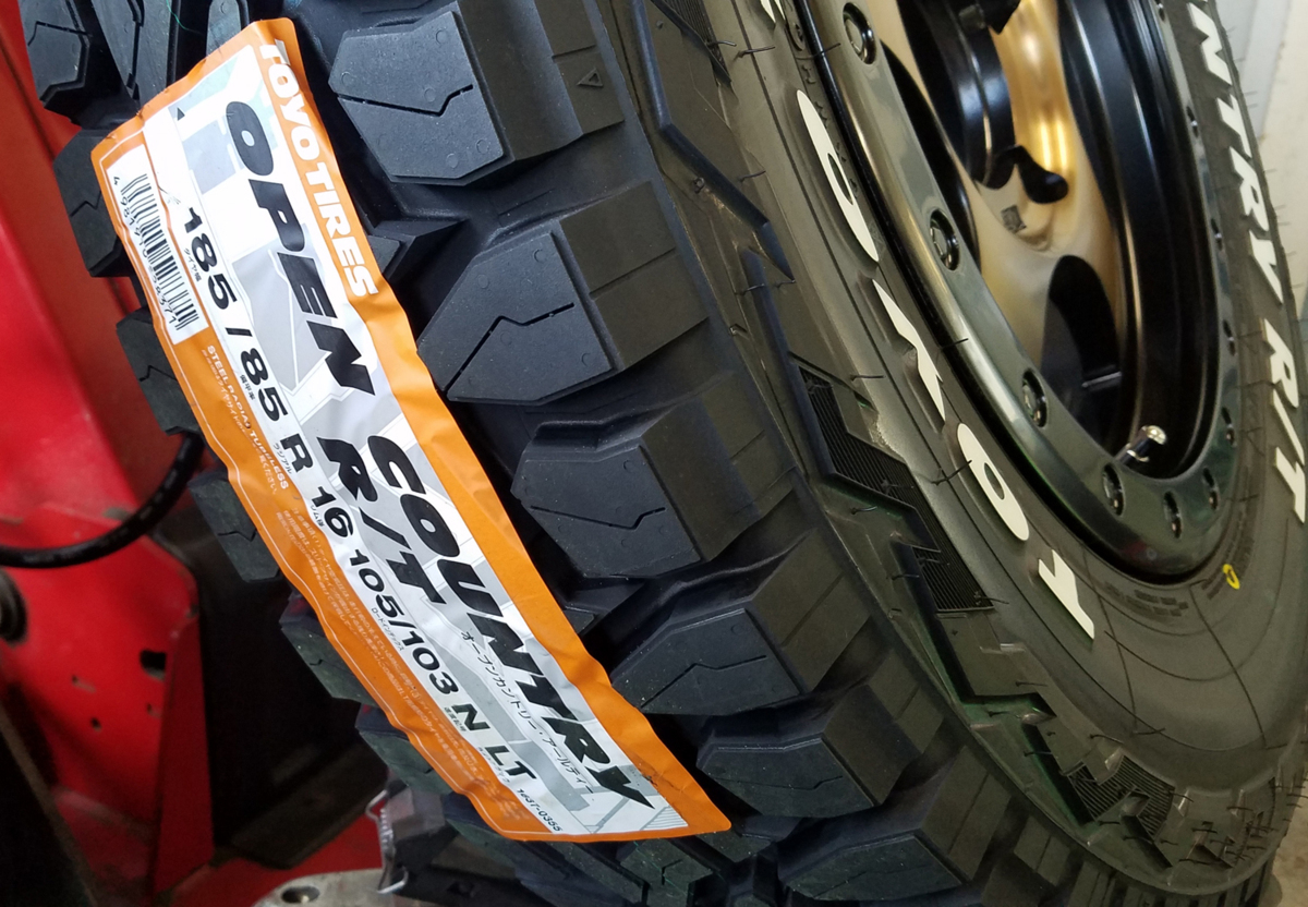 BDX05 JB64 JB23 ジムニー専用 トーヨー オープンカントリー R/T 185/85R16 タイヤホイールセット 16インチ ホワイトレター_画像4