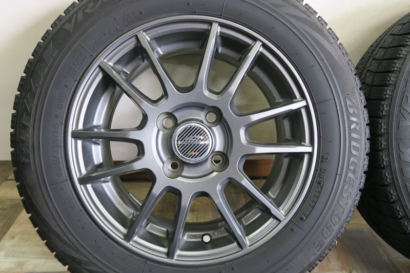 ★A-TECH シュナイダー☆VRX 165/70R14☆5.5J 45 PCD100 4H★管理4256_画像2