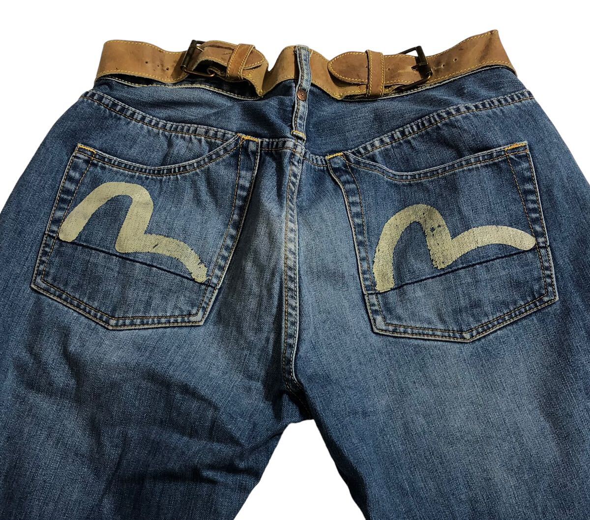 EVISU ジーンズ家紋大黒カモメ EVISU ジーンズ家紋大黒カモメ