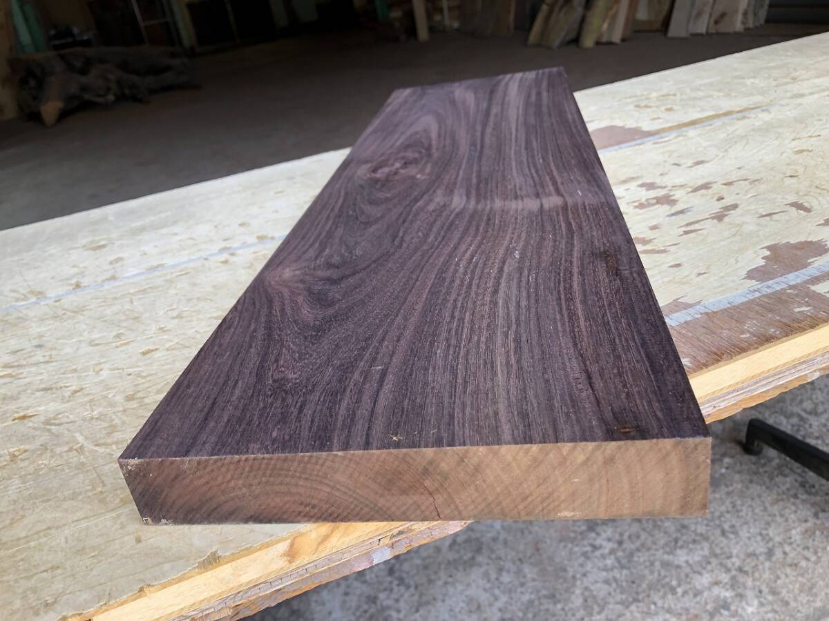 送料無料！【U227C】インドローズ 720×208×32㎜ インディアンローズウッド 乾燥材 木工 DIY 材木 天然木 無垢材《銘木すずめや》_画像8