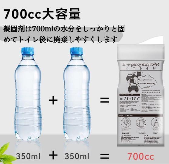 非常用トイレ 簡易トイレ 災害用トイレ 携帯トイレ 大容量 男女兼用　おまけ付き　緊急トイレ　有れば便利　暴漢対策_画像2