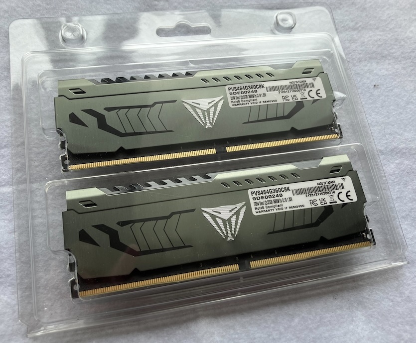 PATRIOT VIPER STEEL DDR4-28800 3600MHz 64GB ( 32GB x 2 ) PVS464G360C8K_画像2