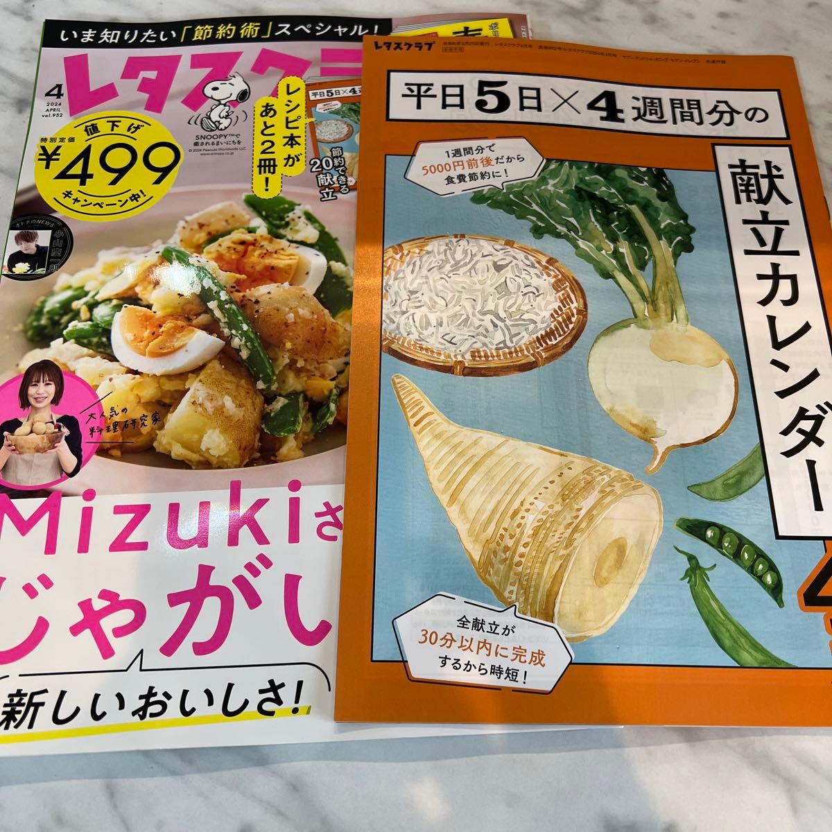 レタスクラブ ２０２４年４月号 （ＫＡＤＯＫＡＷＡ）別冊付録付き