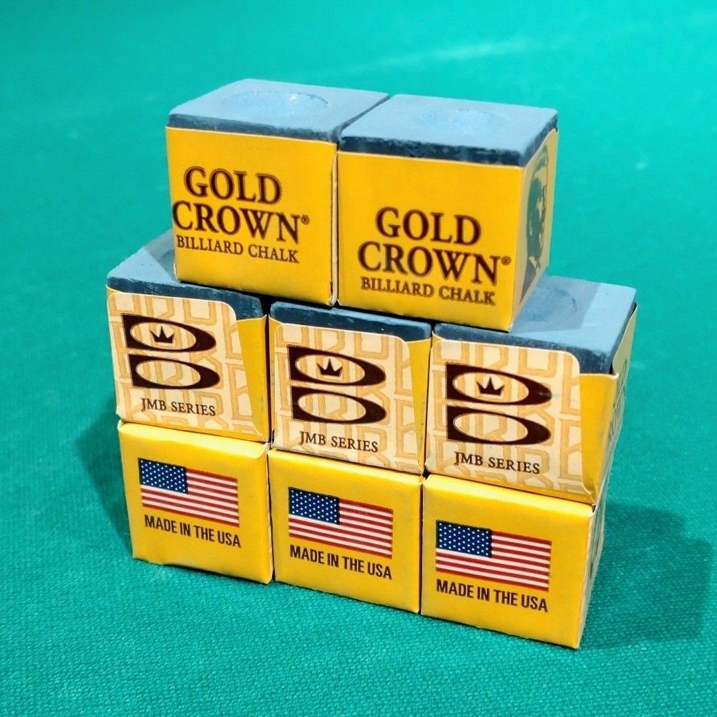 【 送料無料・新品 】BILLIARD CHALK  (GOLD CROWN)