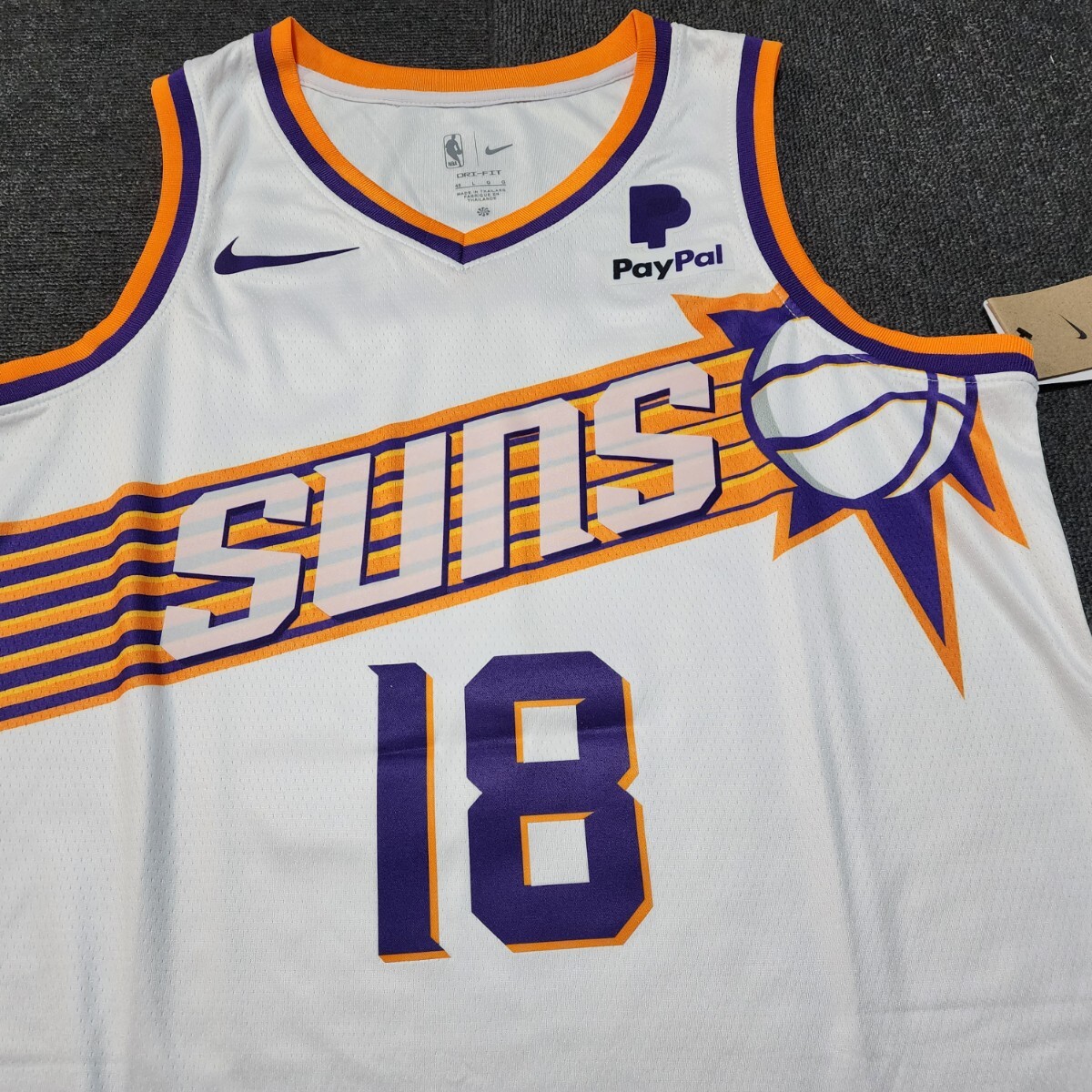 新品　NBA フェニックス・サンズ　ユニフォーム　ホワイト　Lサイズ　渡辺雄太選手　Watanabe　Suns ゲームシャツ　_画像4