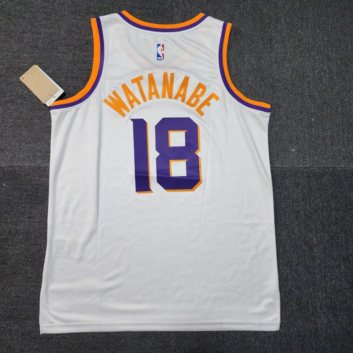 新品　NBA フェニックス・サンズ　ユニフォーム　ホワイト　Lサイズ　渡辺雄太選手　Watanabe　Suns ゲームシャツ　_画像1
