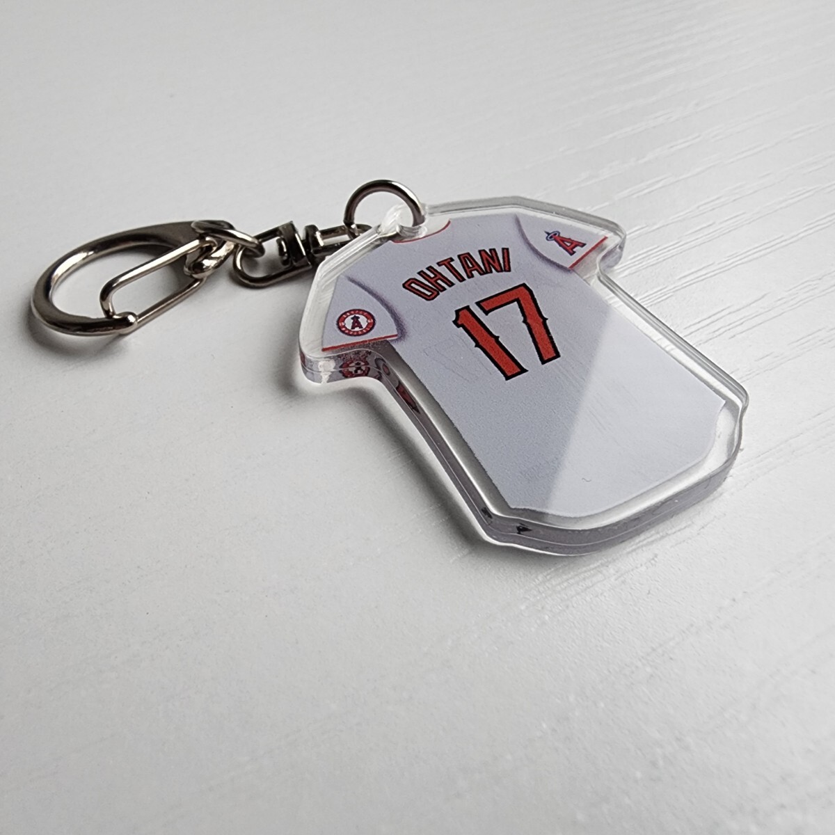 3点セット　新品　MLB　ロサンゼルス・エンゼルス ロサンゼルス　野球　ユニフォームキーホルダー　キーリング　大谷翔平　LA　keychain _画像3