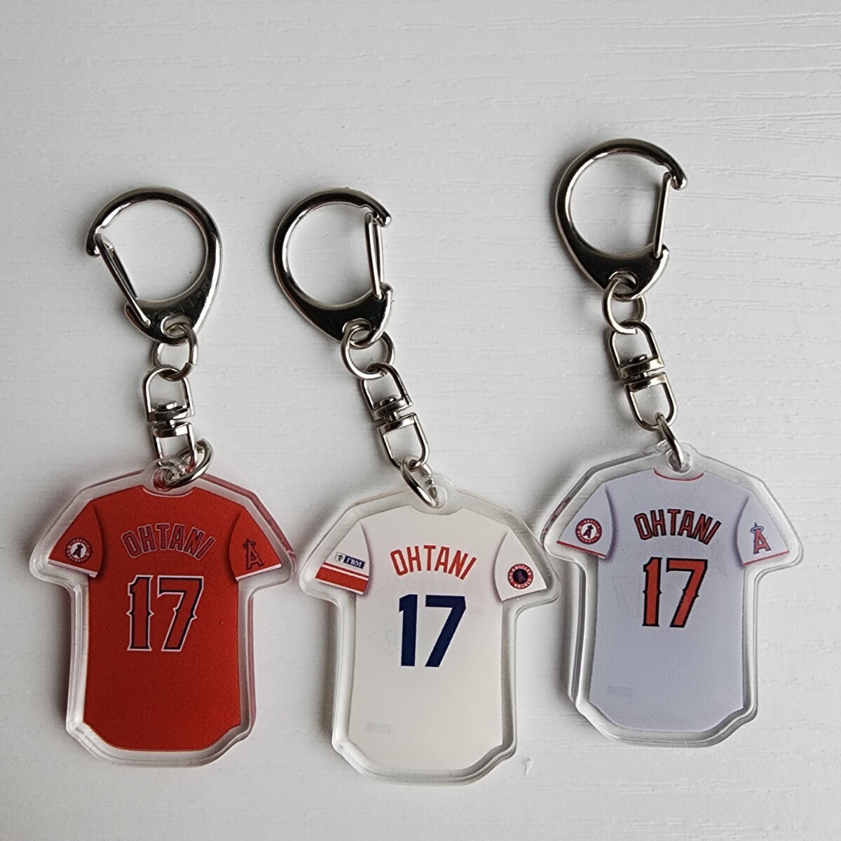 3点セット　新品　MLB　ロサンゼルス・エンゼルス ロサンゼルス　野球　ユニフォームキーホルダー　キーリング　大谷翔平　LA　_画像6