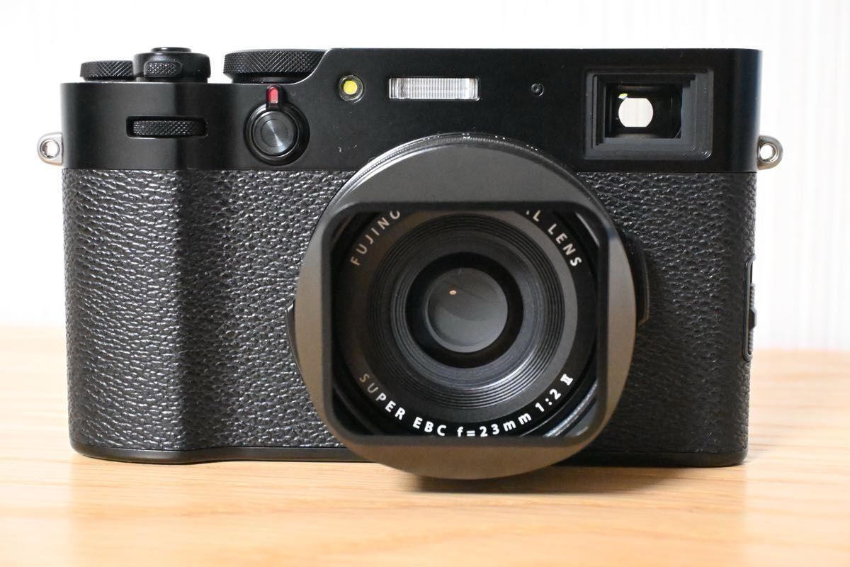 【美品】FUJIFILM X100V ブラック 富士フイルム  コンパクトデジタルカメラ（シャッター回数 4100回）