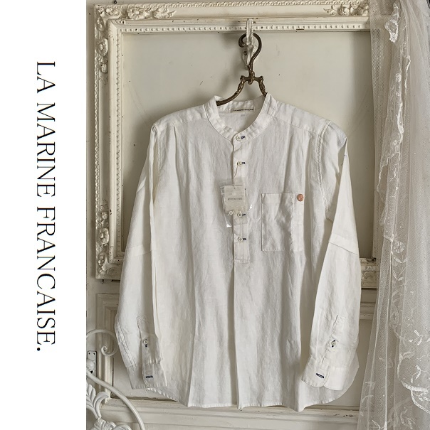  не использовался с биркой la* La Marine Francaise туника LA MARINE FRANCAISE лен linen рубашка блуза 