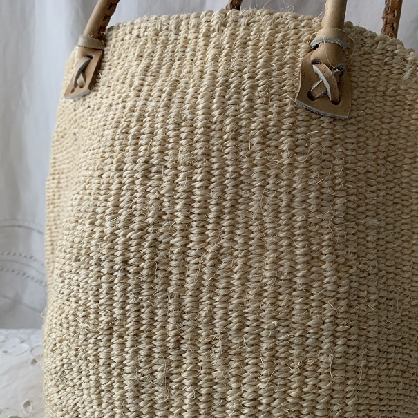 サイザルバッグ ショルダーバッグ 麻繊維 ケニア 手編みバッグ トートバッグ 天然素材 ナチュラル  の画像6