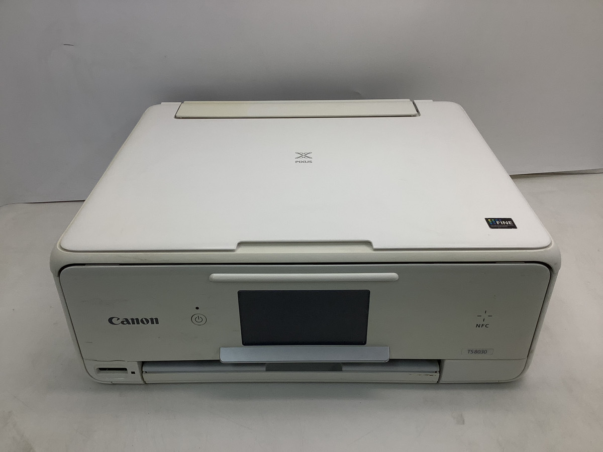 ★★印字確認済み★★★ Canon キャノン TS8030 ホワイト インクジェット複合機 プリンター スキャナー　No.Y240510KB01_画像2