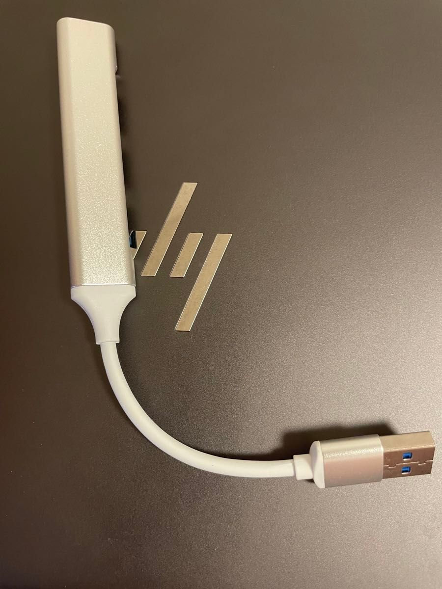 USBハブ 4ポート  USB3.0 小型 軽量 コンパクト ホワイト