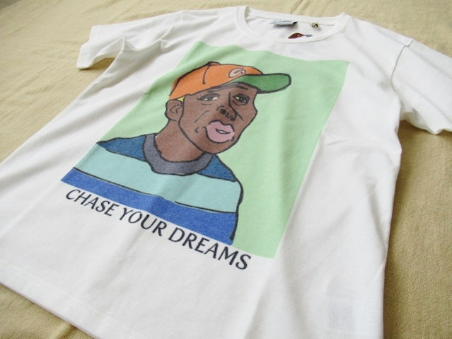 ジムマスター/GYM MASTER 人物画/昇華転写プリントTシャツ (5,8oz T/Cドライ CHASE YOUS DREAMS) G333726 01/ホワイト XLサイズ_画像6