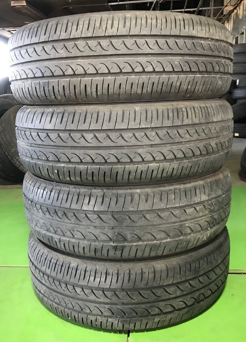 管理番号：C5-17-1●【送料無料！4本セット】165/55R15 YOKOHAMA BluEarth 2019年製 山あり/夏タイヤ/適格請求書発行可能_画像1