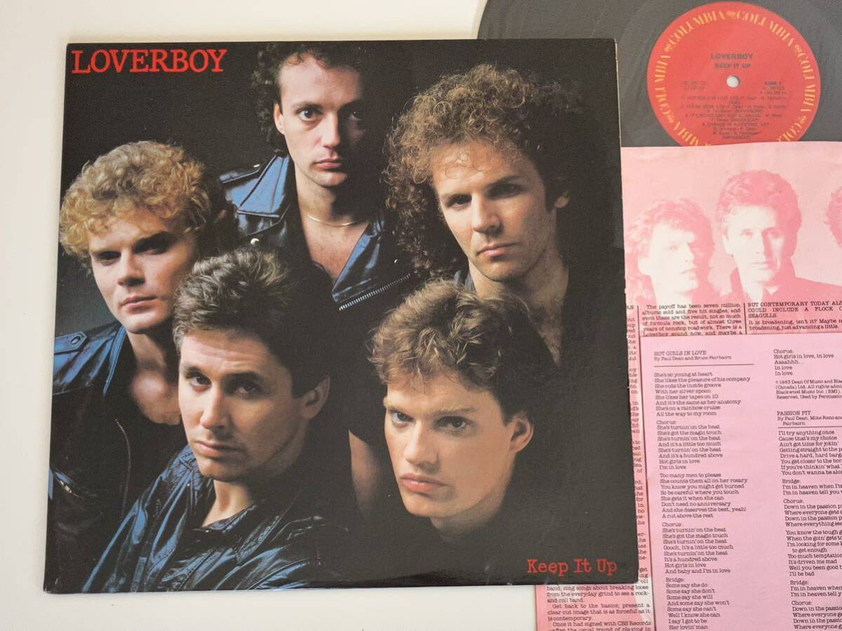 【STERLING刻印US Ori】LOVERBOY / Keep It Up LP COLUMBIA QC38703 ラヴァーボーイ83年3rd,Hot Girls In Love,Paul Dean,Bob Rock,_画像1