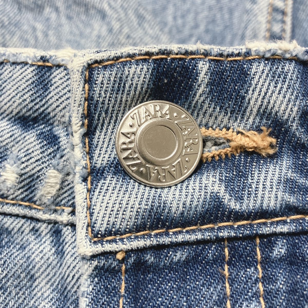 ZARA ザラ 34 レディース ストレートデニム 7号 Sサイズ ライト ZARA ザラ 34 レディース ストレートデニム 7号 Sサイズ ライト