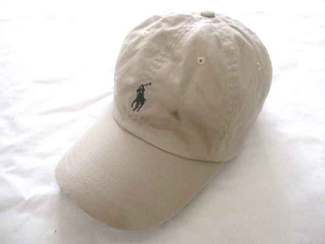 Poloポロラルフローレン ワンポイント刺繍 ベースボールキャップ/野球帽子 ベージュ_画像1