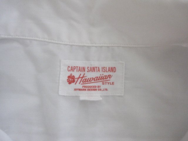 CAPTAIN SANTA Captain Santa short sleeves white shirt XL