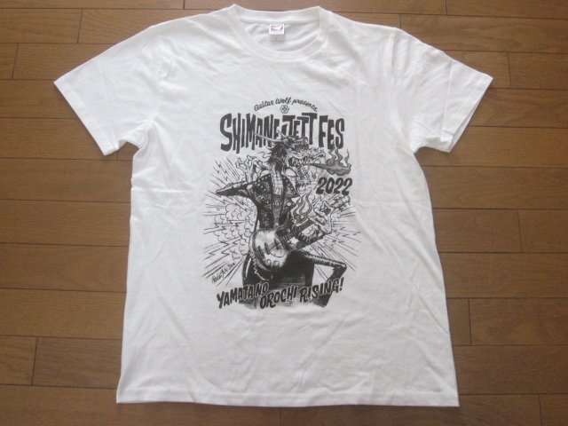 ギターウルフプレゼンツ SHIMANE JET FES シマネジェットフェス2022 TシャツL　ロッキンジェリービーン_画像2