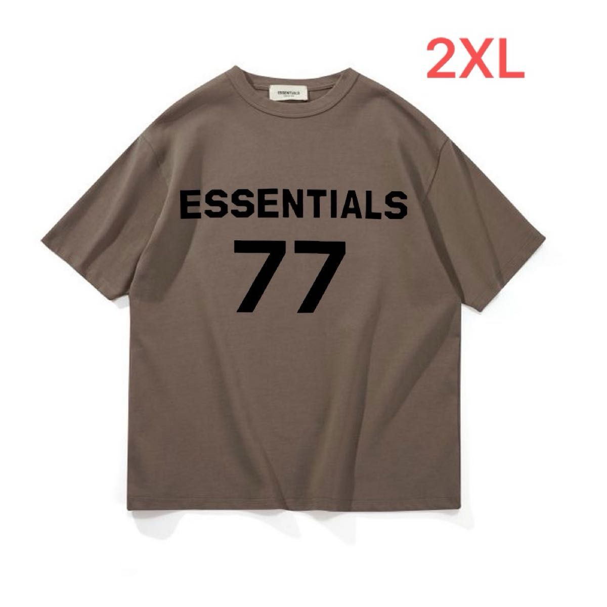 Tシャツ ESSENTIALS エッセンシャルズ アイボリー2XL TシャツT15 ブラウン2XL