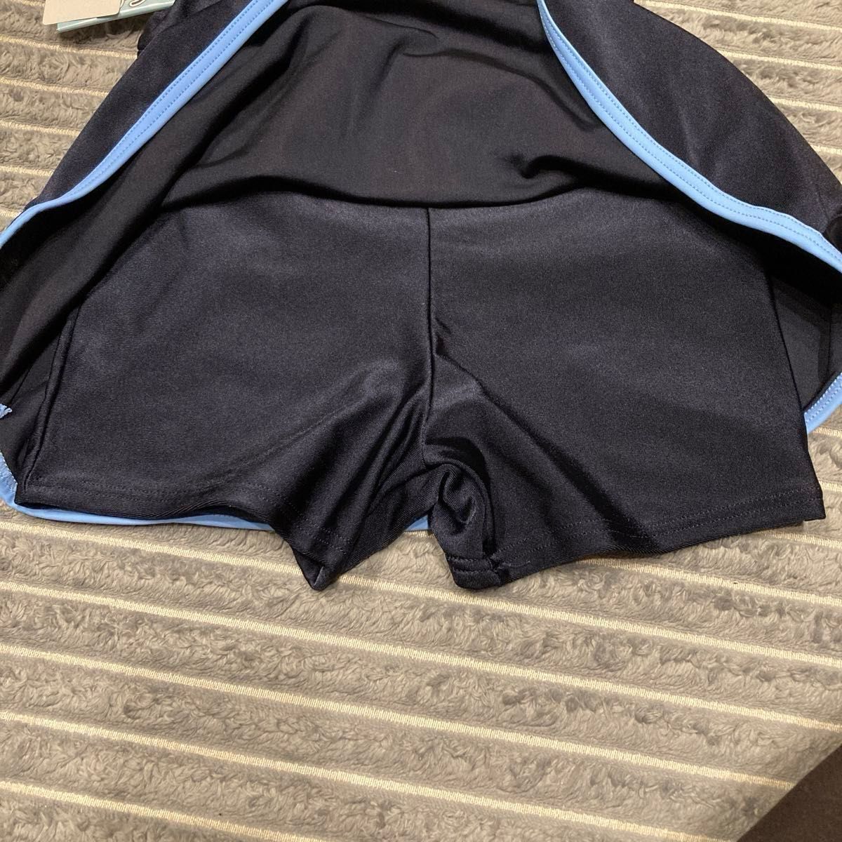 ワンピース型スクール水着 女の子 140cm 水泳 小学生 学校 スカート 紺  ネイビー スカートタイプ スイミング  かわいい