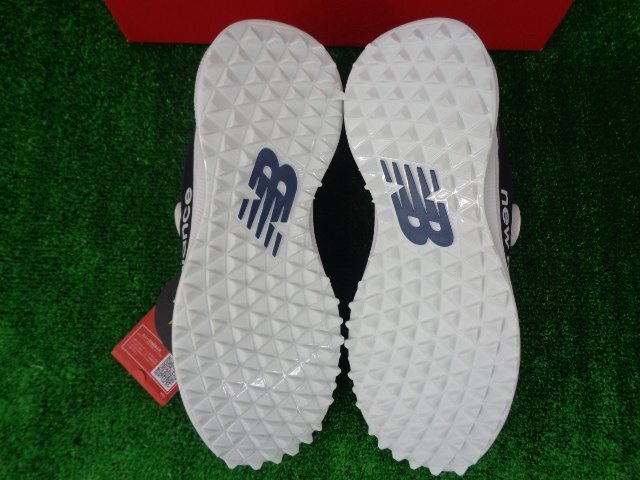 GK three .*683[ new goods golf shoes ][25.0cm]NB MGS1001* navy * comfortable . put on footwear feeling * spike less *