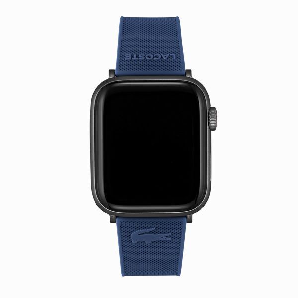 LACOSTE ラコステ Apple Watch アップルウォッチ バンド ベルト 42mm 44mm 45mm 49mm ネイビー ラバー ワニ 2050008 シンプル_画像2