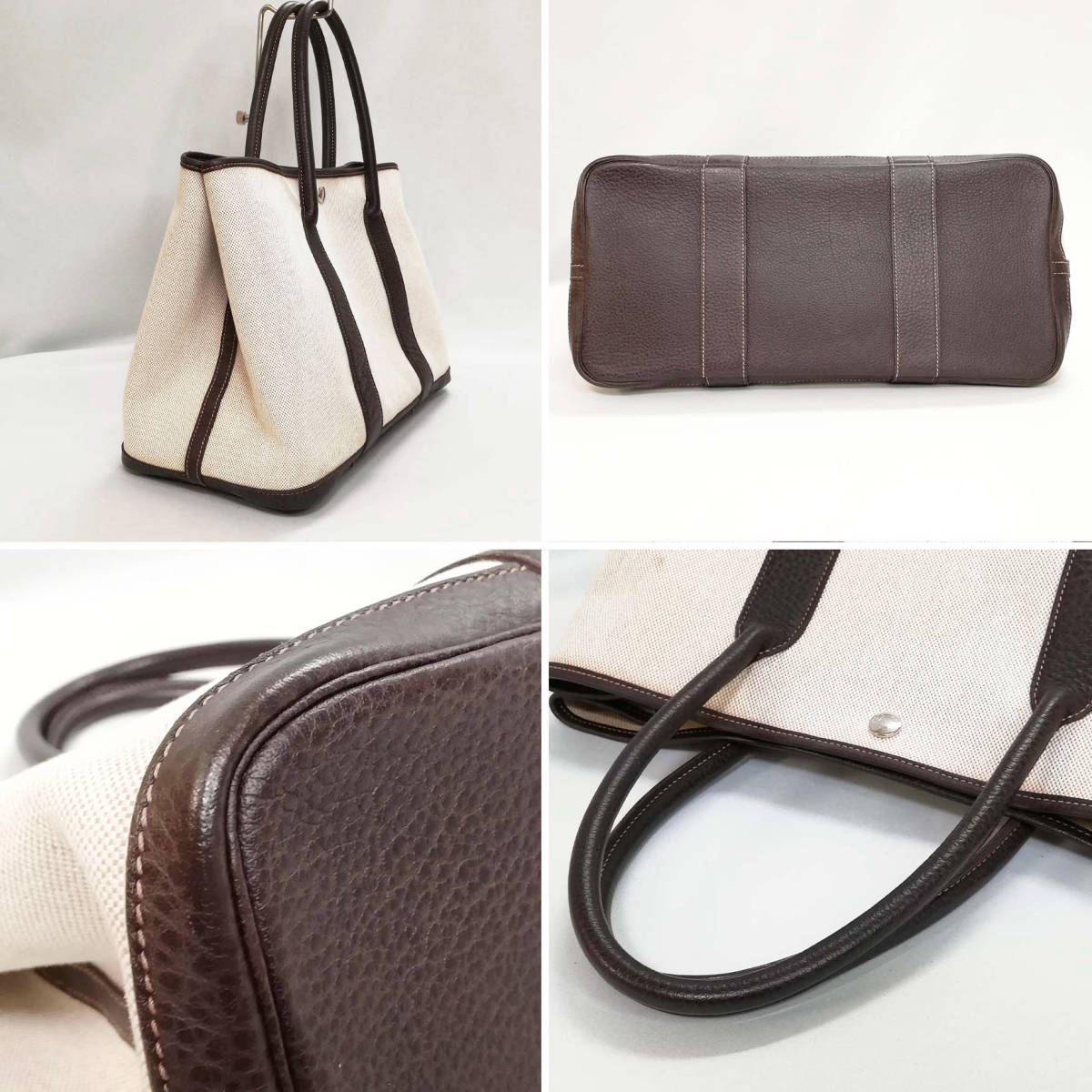 美品級】HERMES(エルメス)ガーデンパーティPM 大き目 美品級】HERMES(エルメス)ガーデンパーティPM 大き目