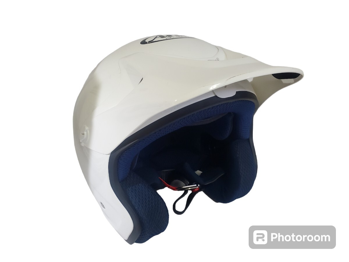 Arai Hyper T мотоцикл шлем 61.62cm гипер- T ARAI шлем белый козырек ( чёрный ) дополнение *ara-50