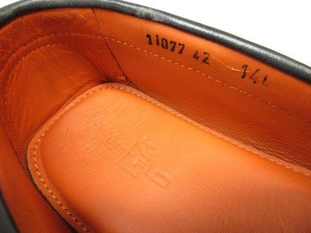 極美品 【エトロ ETRO】 レザー ペイズリー柄 ドライビングシューズ 靴 (メンズ) size42 グレー系 ■15MZA5470■_画像5