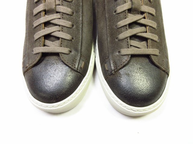 定価63.800円 未使用【SLOWEAR スローウエア】 13HS91 SW367 620 スエード スニーカーローカット 靴 (メンズ) size40 濃茶 ■30SLZ012■_画像3